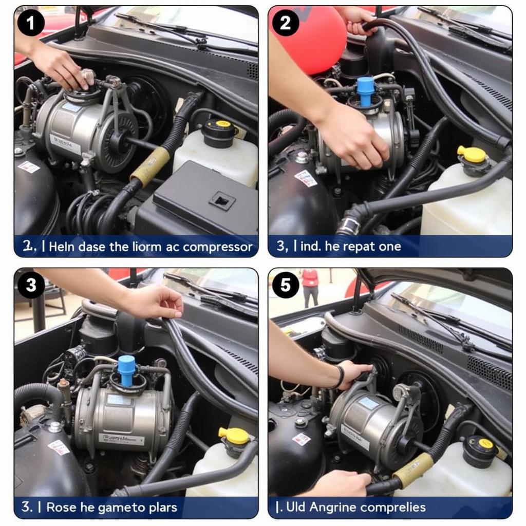 Car AC Compressor Replacement Process