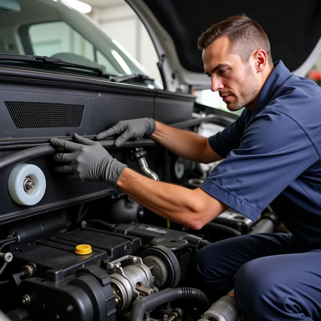 Car AC Compressor Replacement