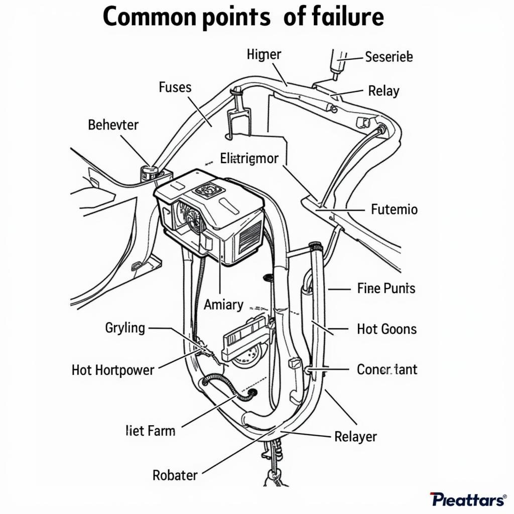 Car AC Electrical Components and Wiring Diagram