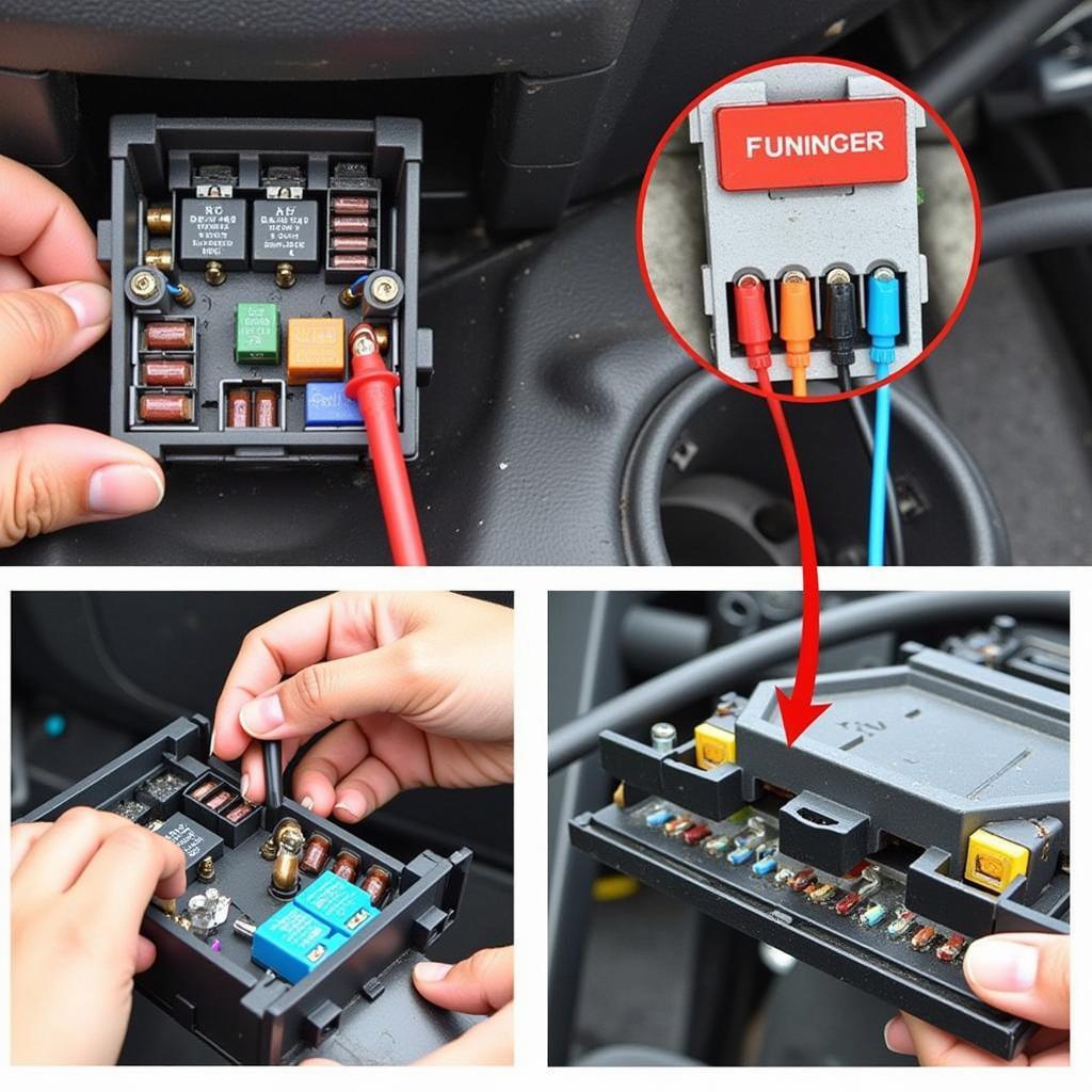 Inspecting Car AC Fuse Box