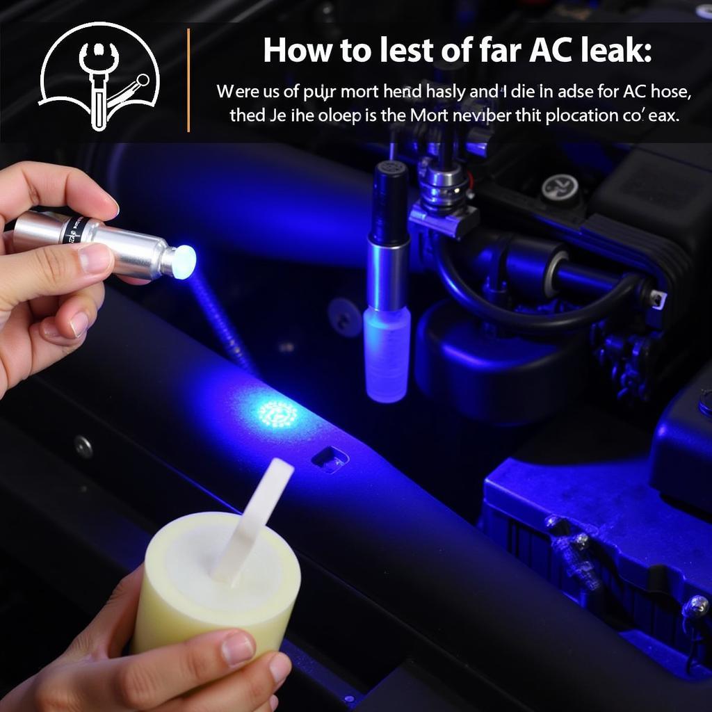 Car AC Hose Leak Detection