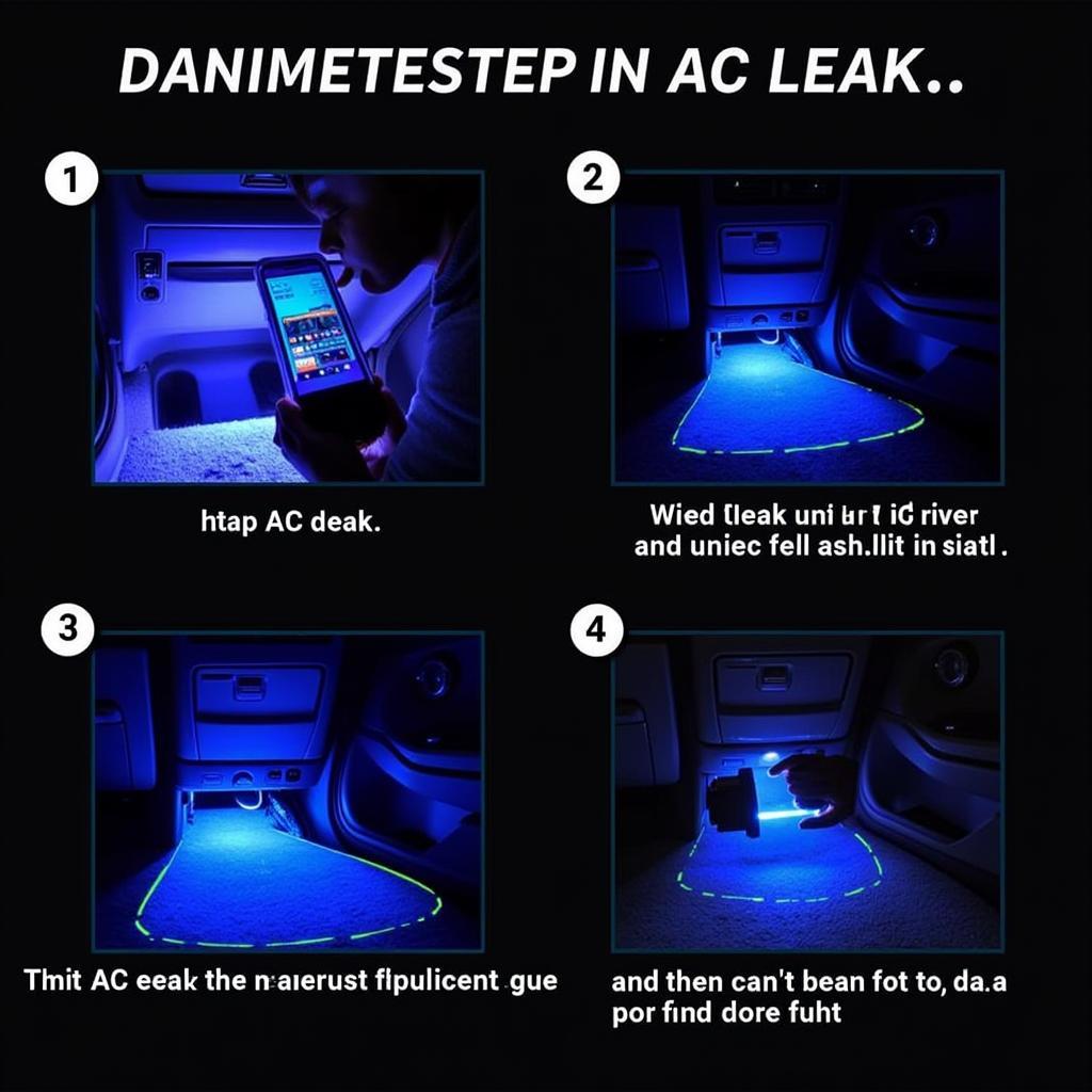 Car AC Leak Detection Using UV Dye