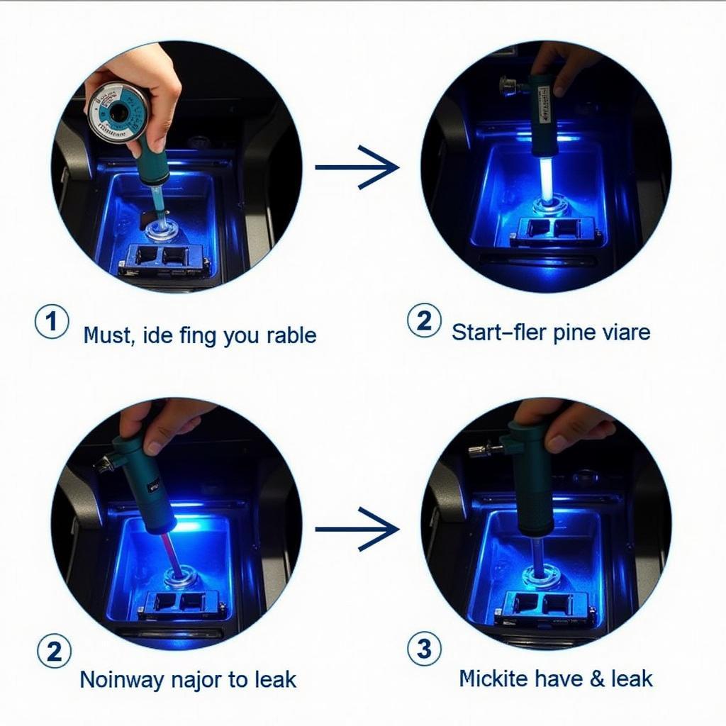 Car AC Leak Detection using UV Dye