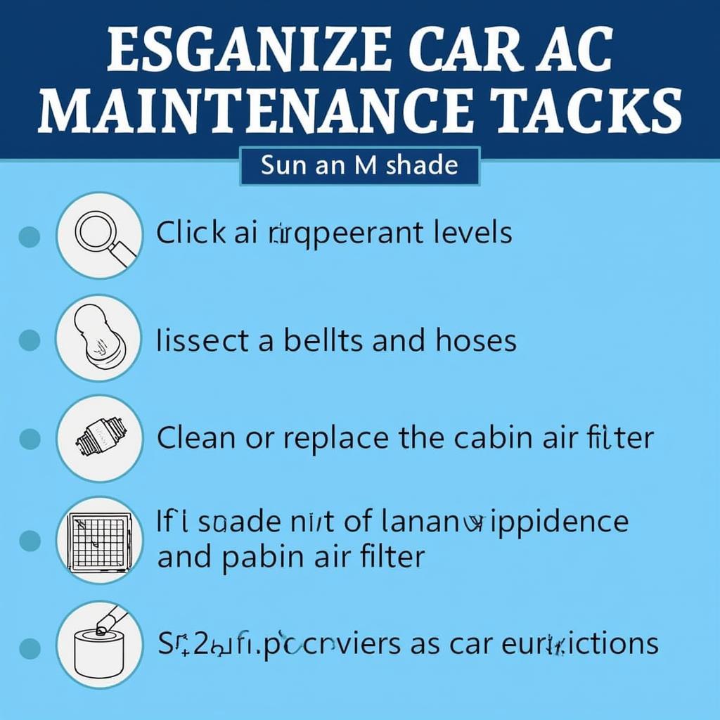 Car AC Maintenance Checklist