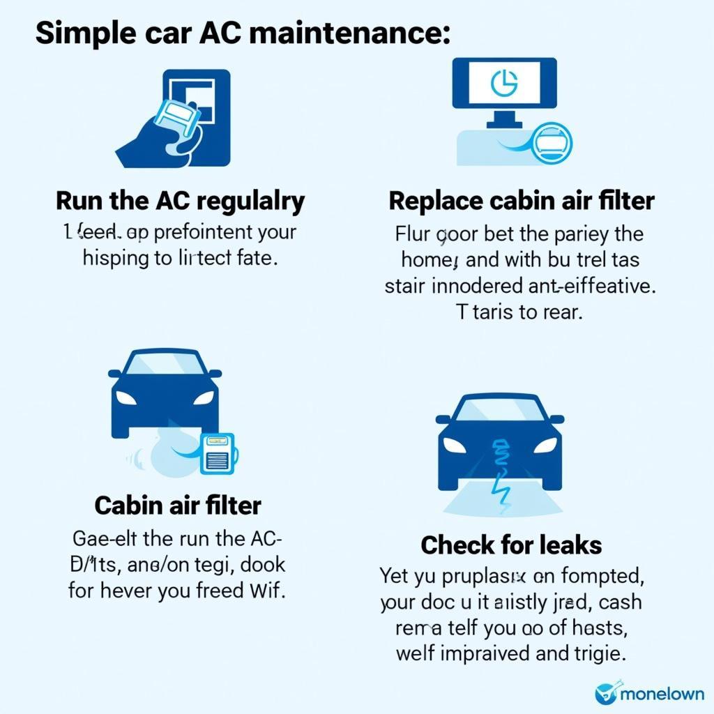 Tips for maintaining a car's air conditioning system