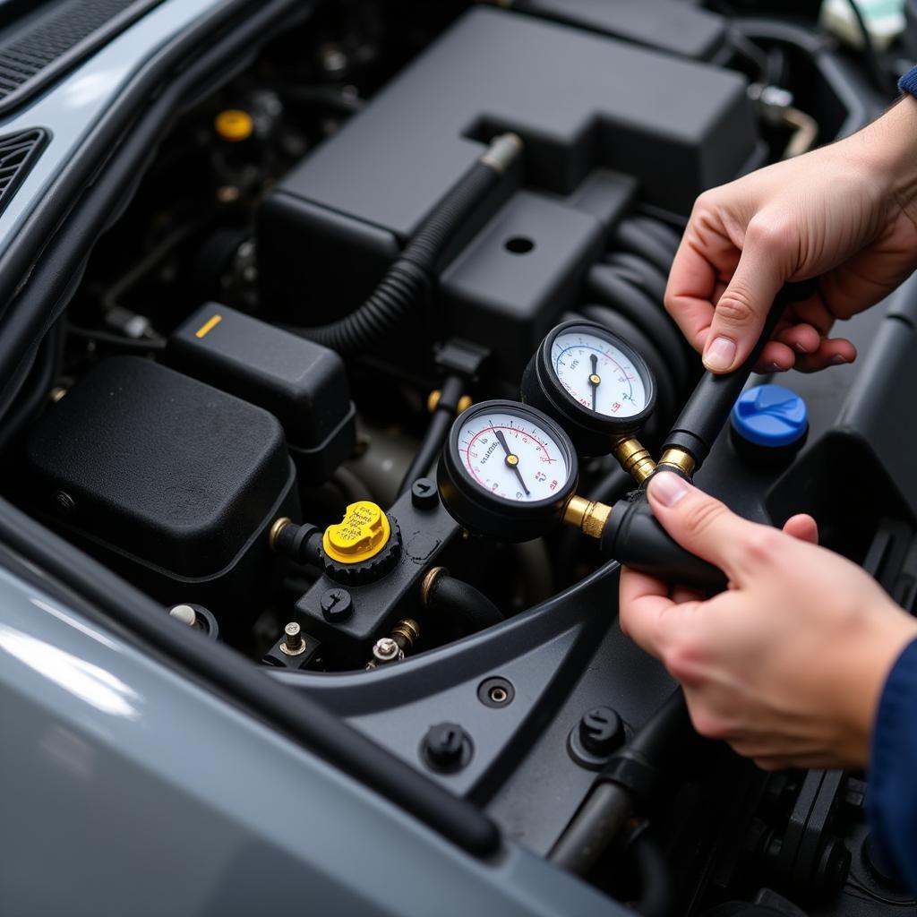 Car AC Pressure Test