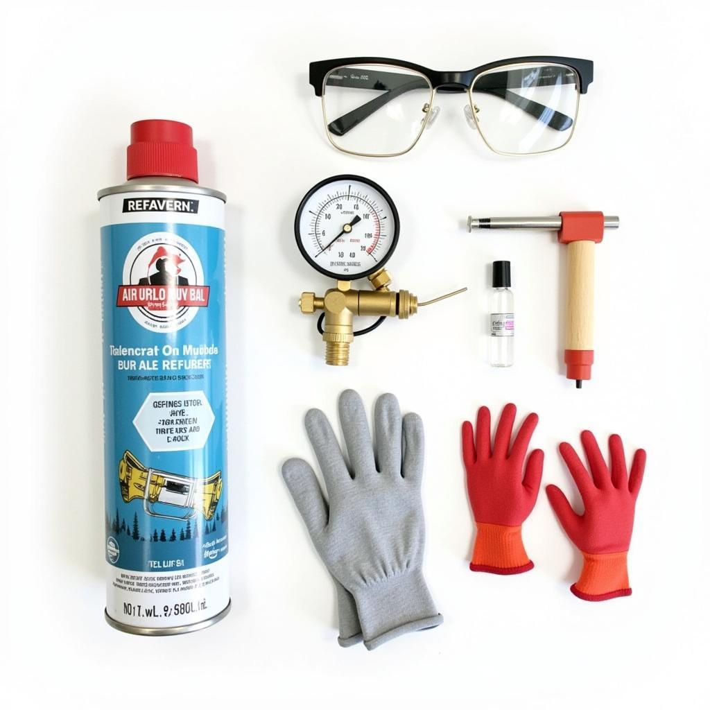 Essential Car AC Refrigerant Kit and Tools