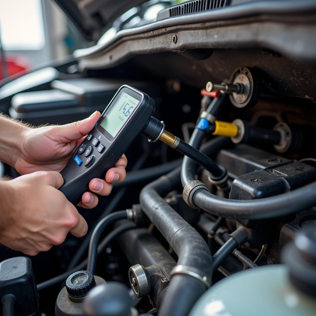 Checking for Car AC Refrigerant Leaks