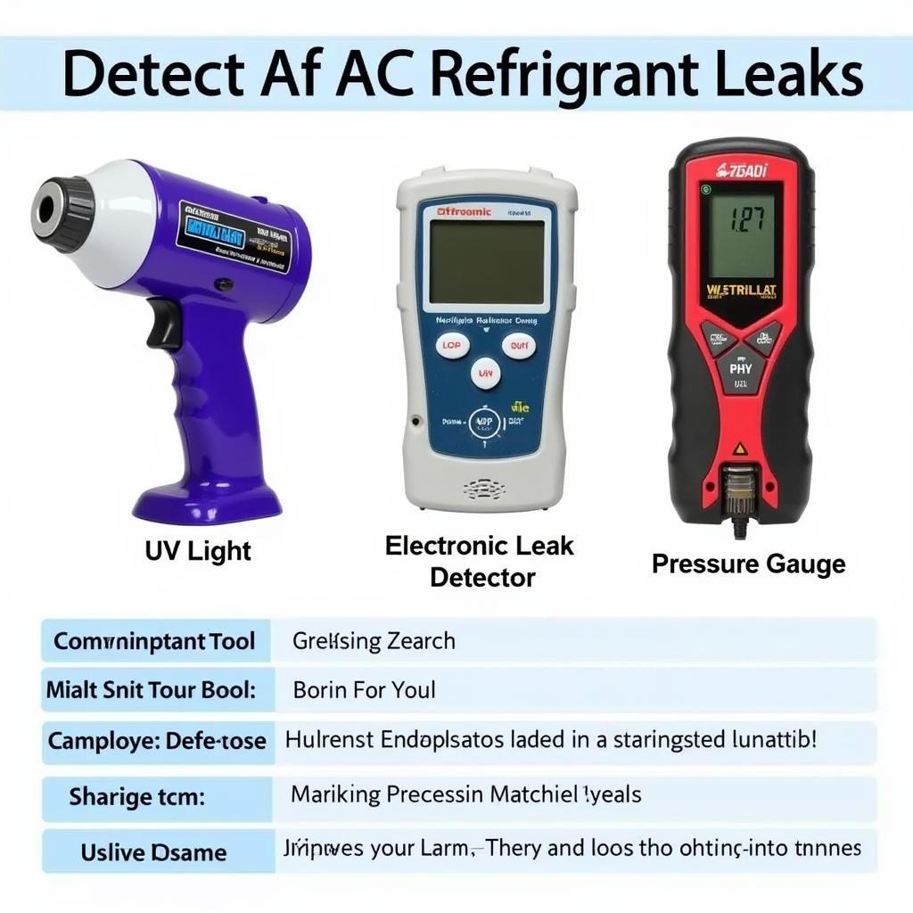 Tools for Finding Car AC Refrigerant Leaks