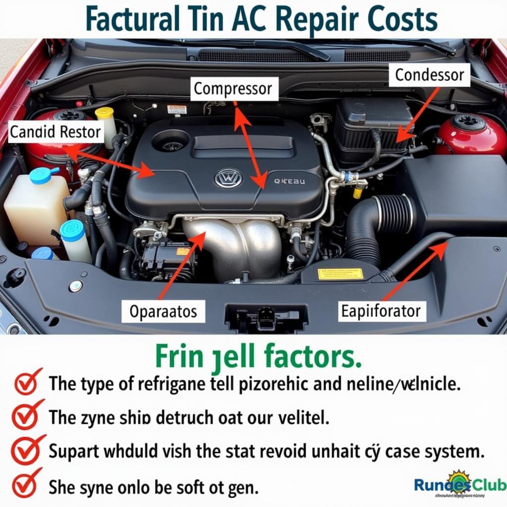 Car AC Repair Cost Factors