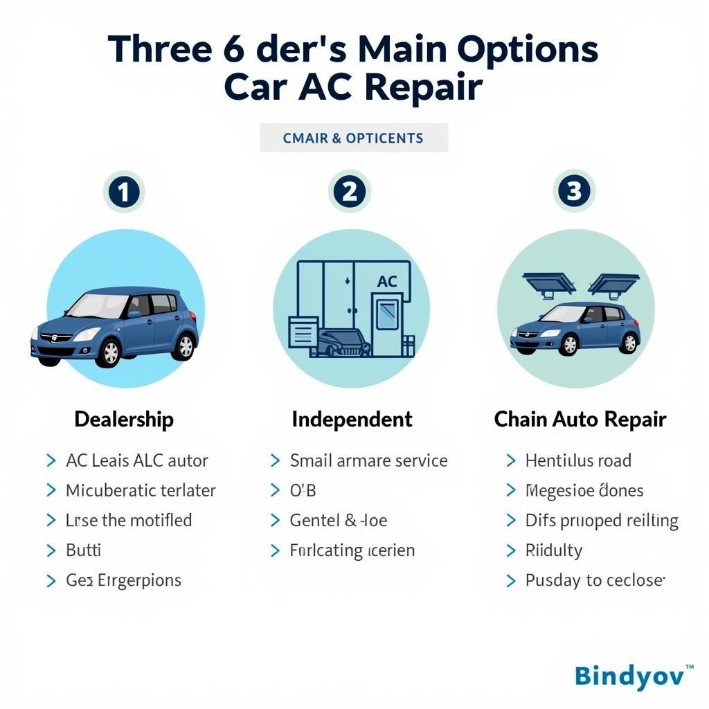 Car AC Repair Options: Dealership, Independent, and Chain Repair Shops