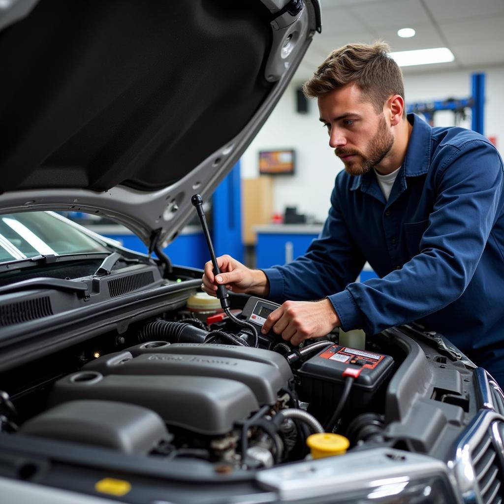 Car AC Repair by a Professional Technician