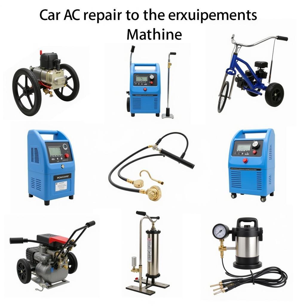 Car AC Repair Tools and Equipment