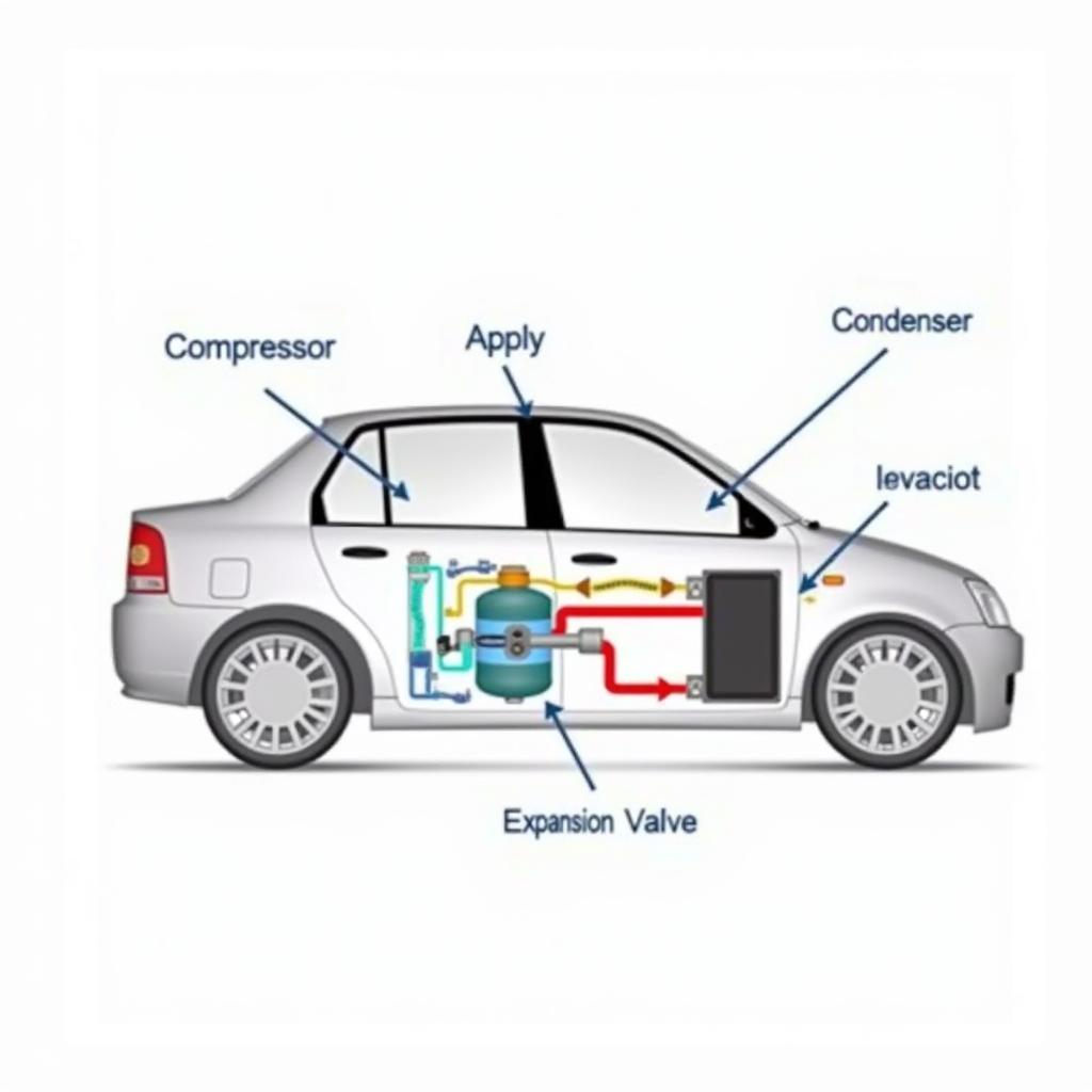 Car AC System Components