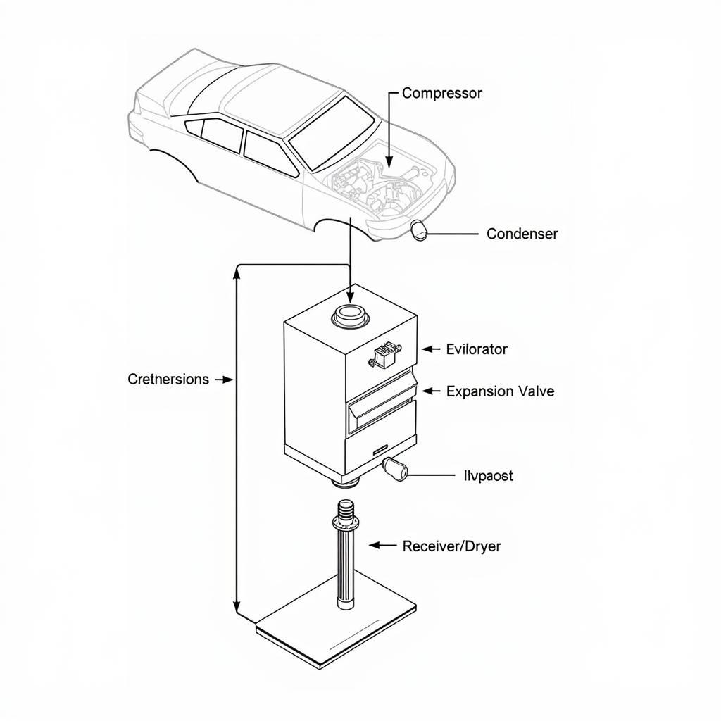 Car AC System Components