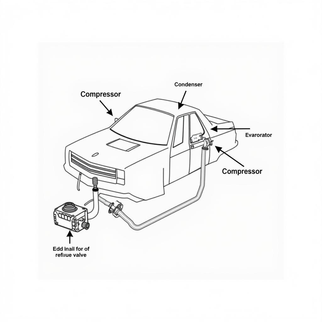 Car AC System Components Diagram