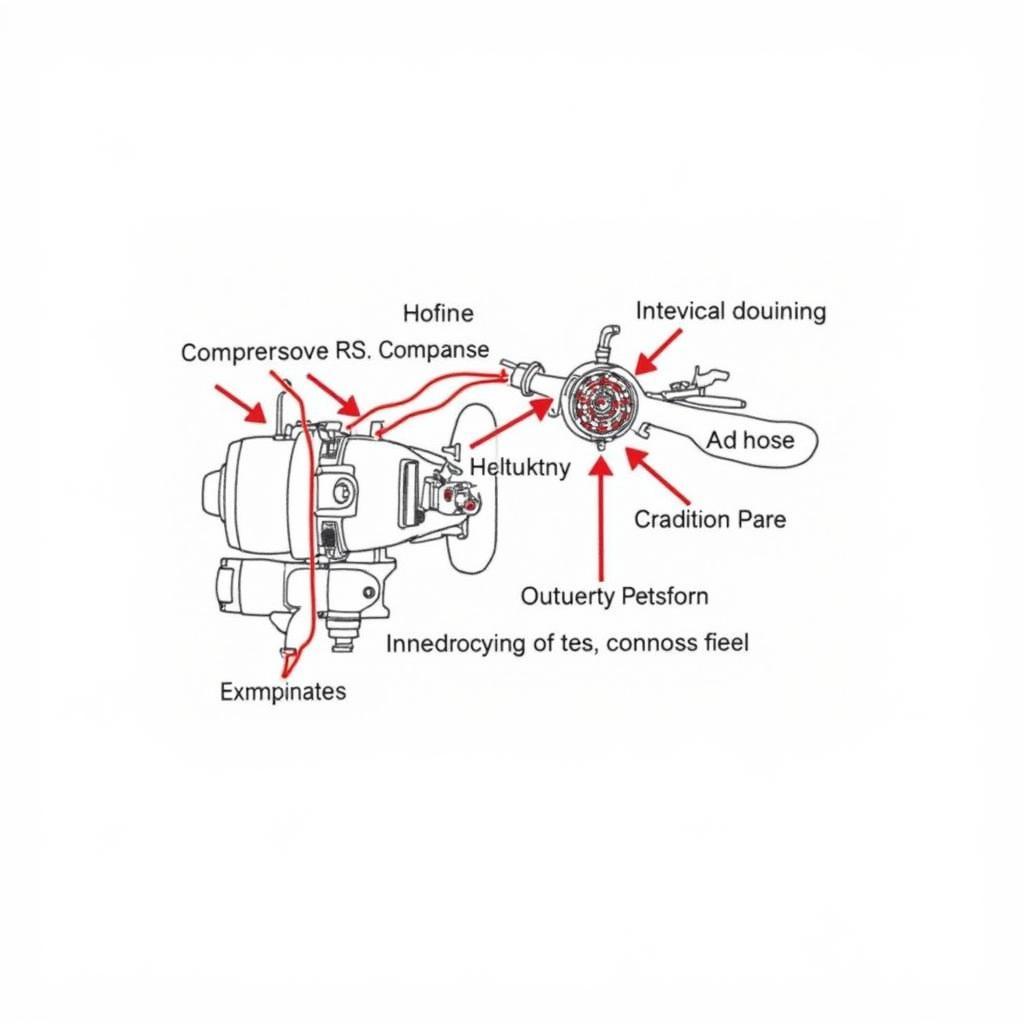 Car AC System Components Diagram