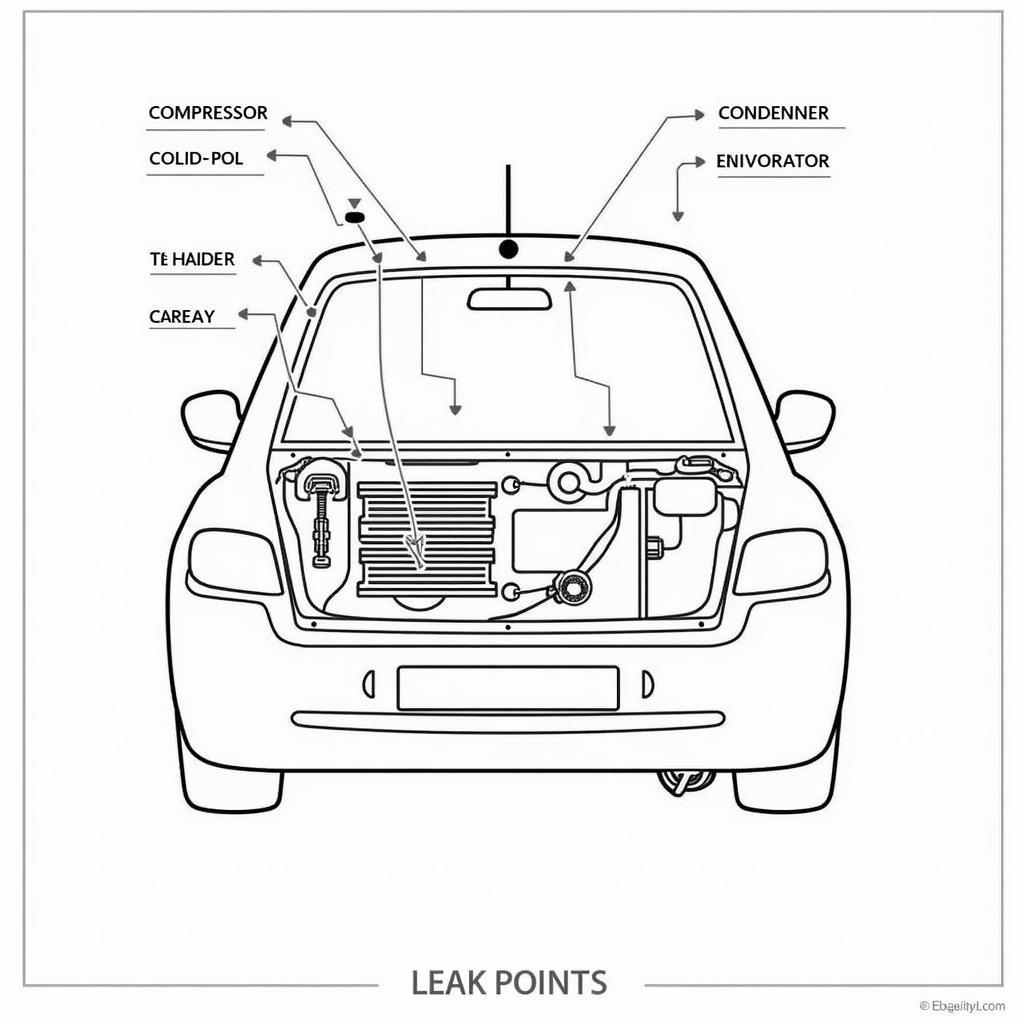 Car AC System Components Diagram