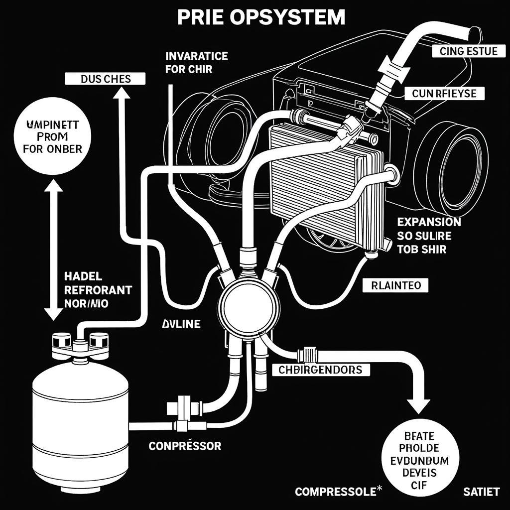 Car AC System Components Diagram