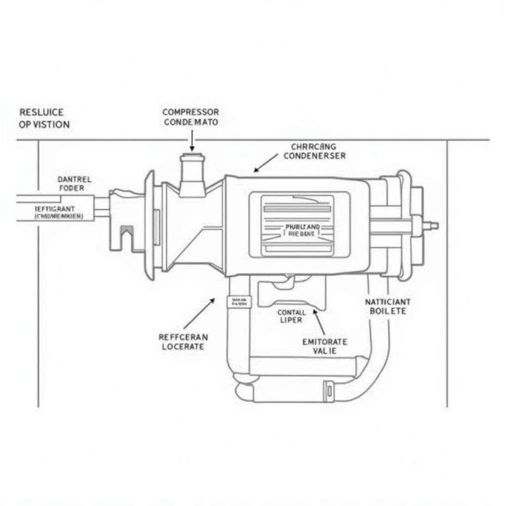 Car AC System Components Diagram