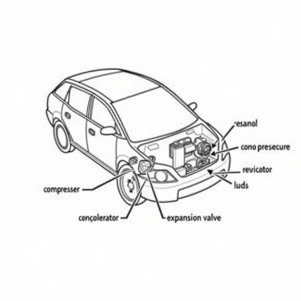 Car AC System Components