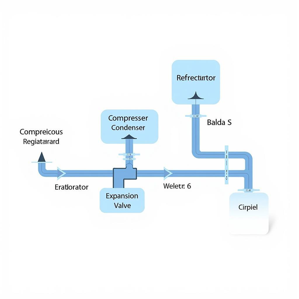 Car AC System Components Diagram