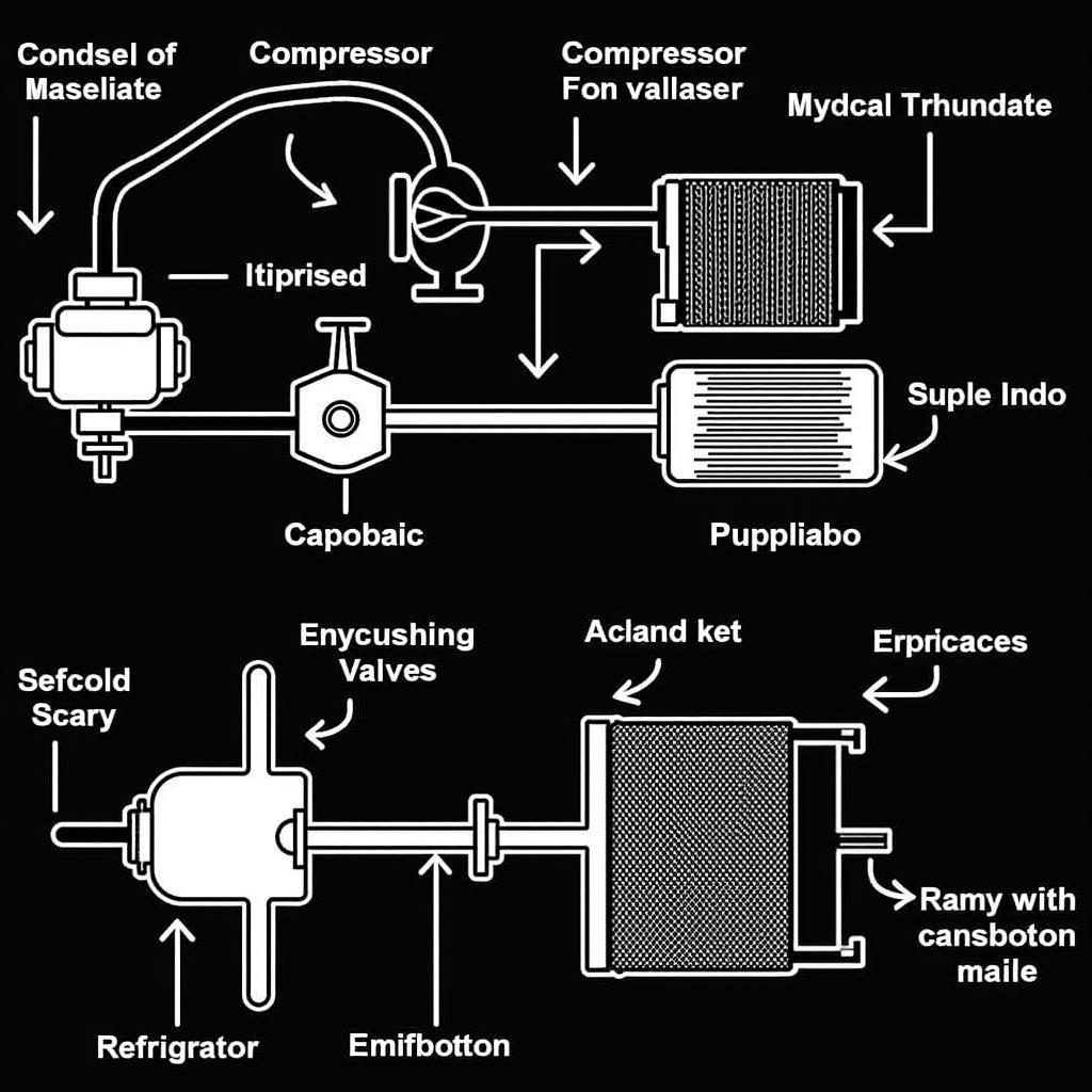 Car AC System Components Diagram