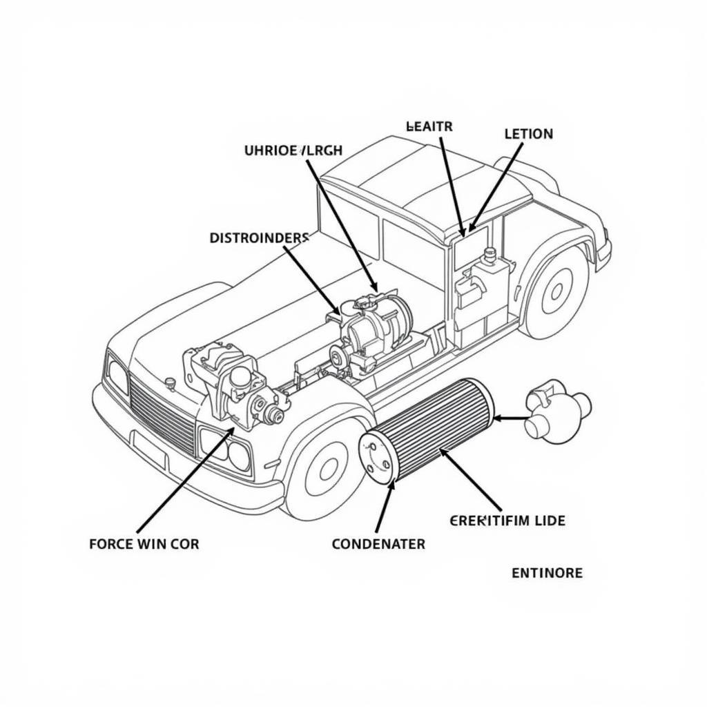 Car AC System Components