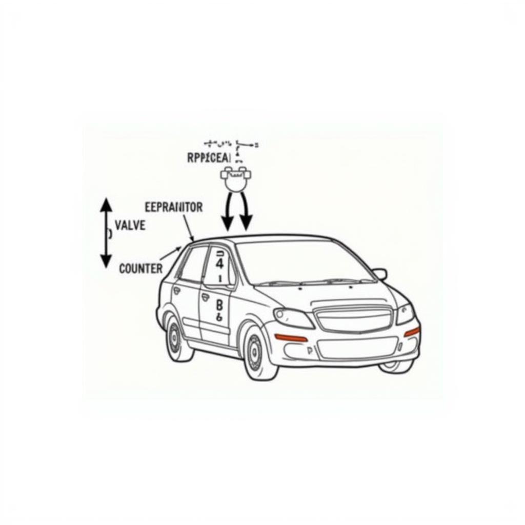 Car AC System Components Diagram