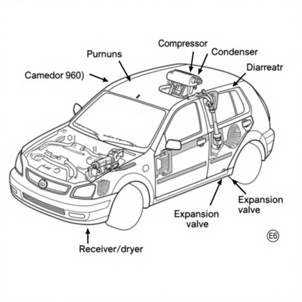 Car AC System Components