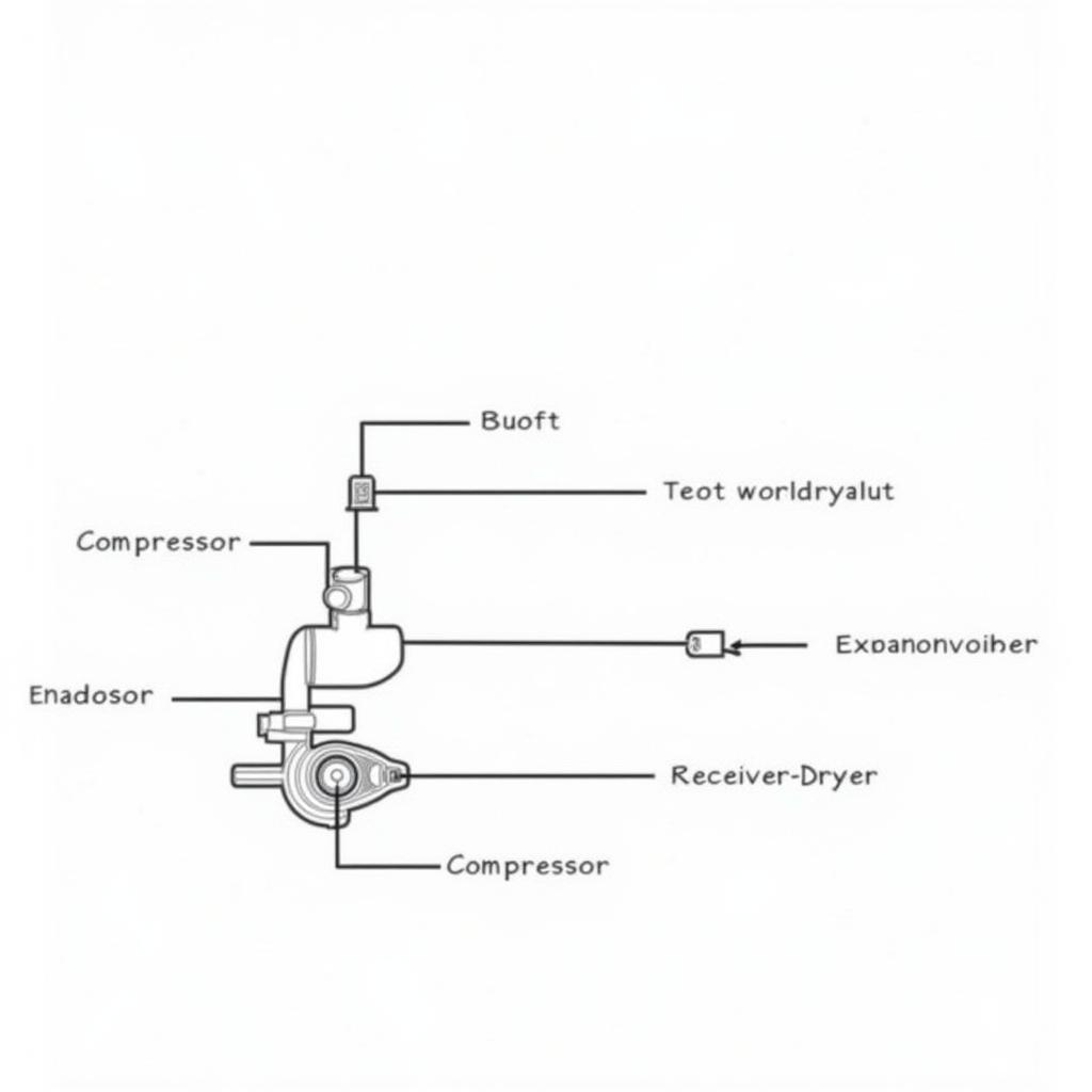 Car AC System Components Diagram