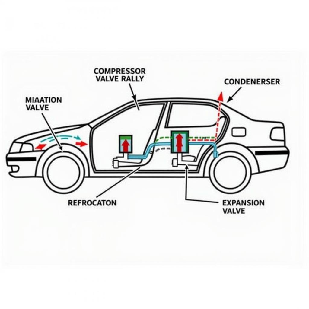 Car AC System Diagram