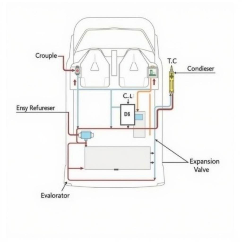 Car AC System Diagram