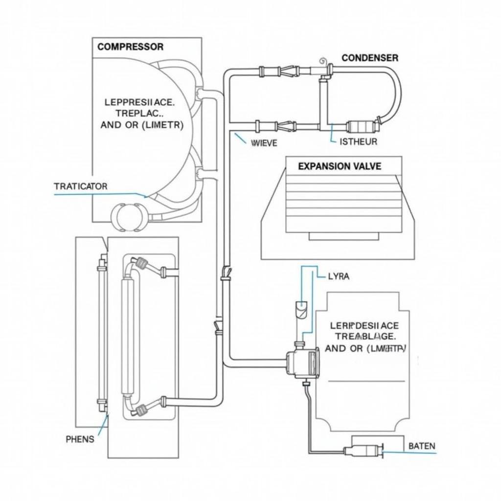 Diagram of a Car's AC System