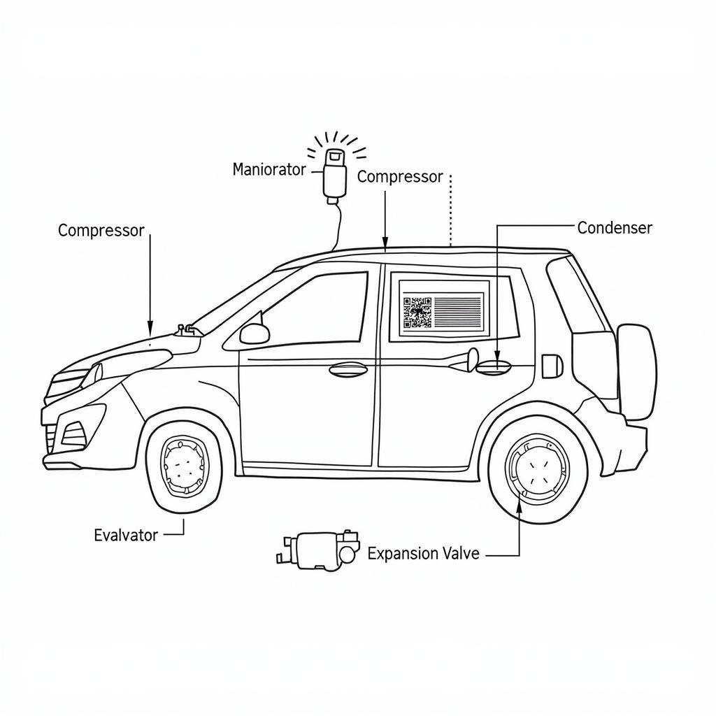 Car AC System Diagram