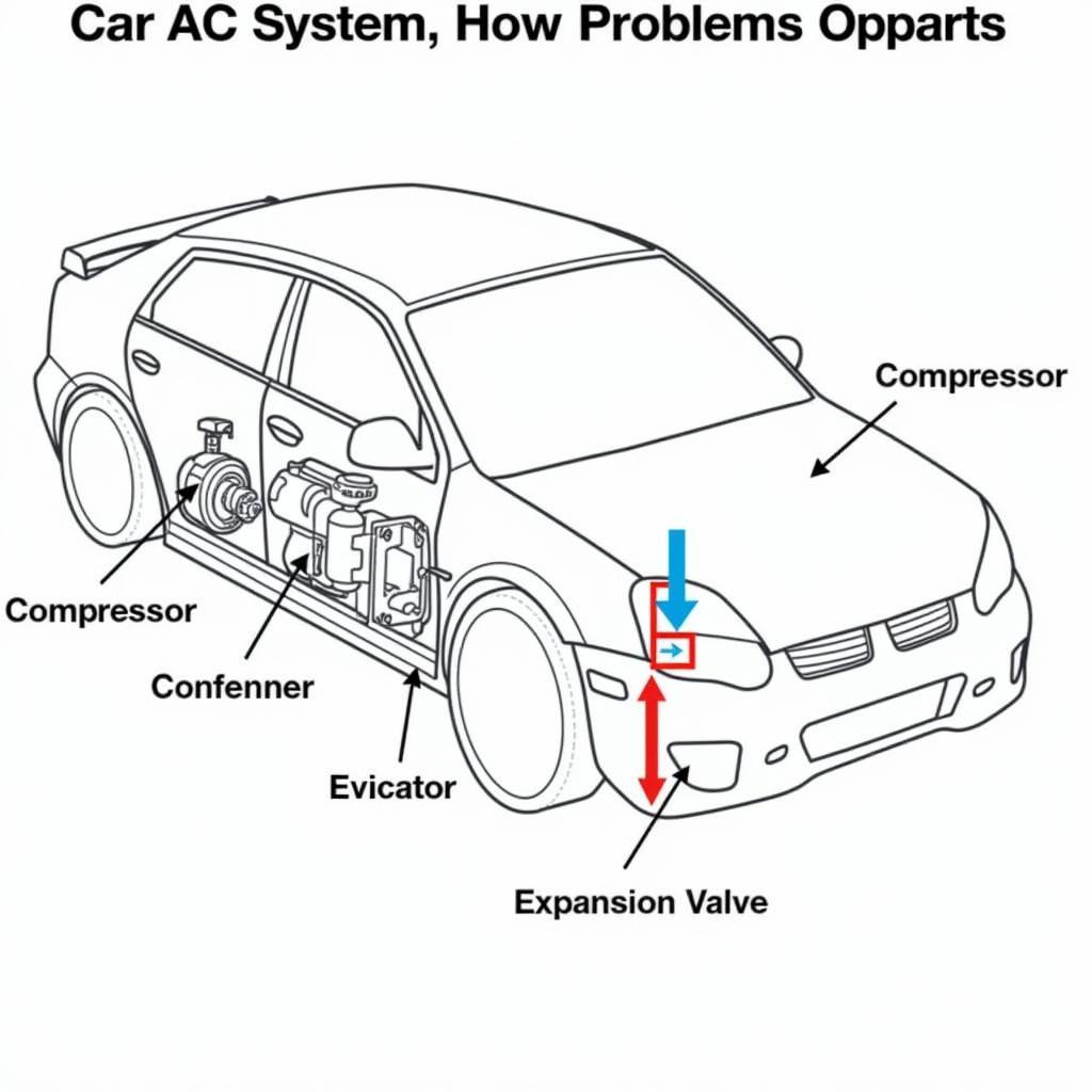 Diagram of a Car's Air Conditioning System