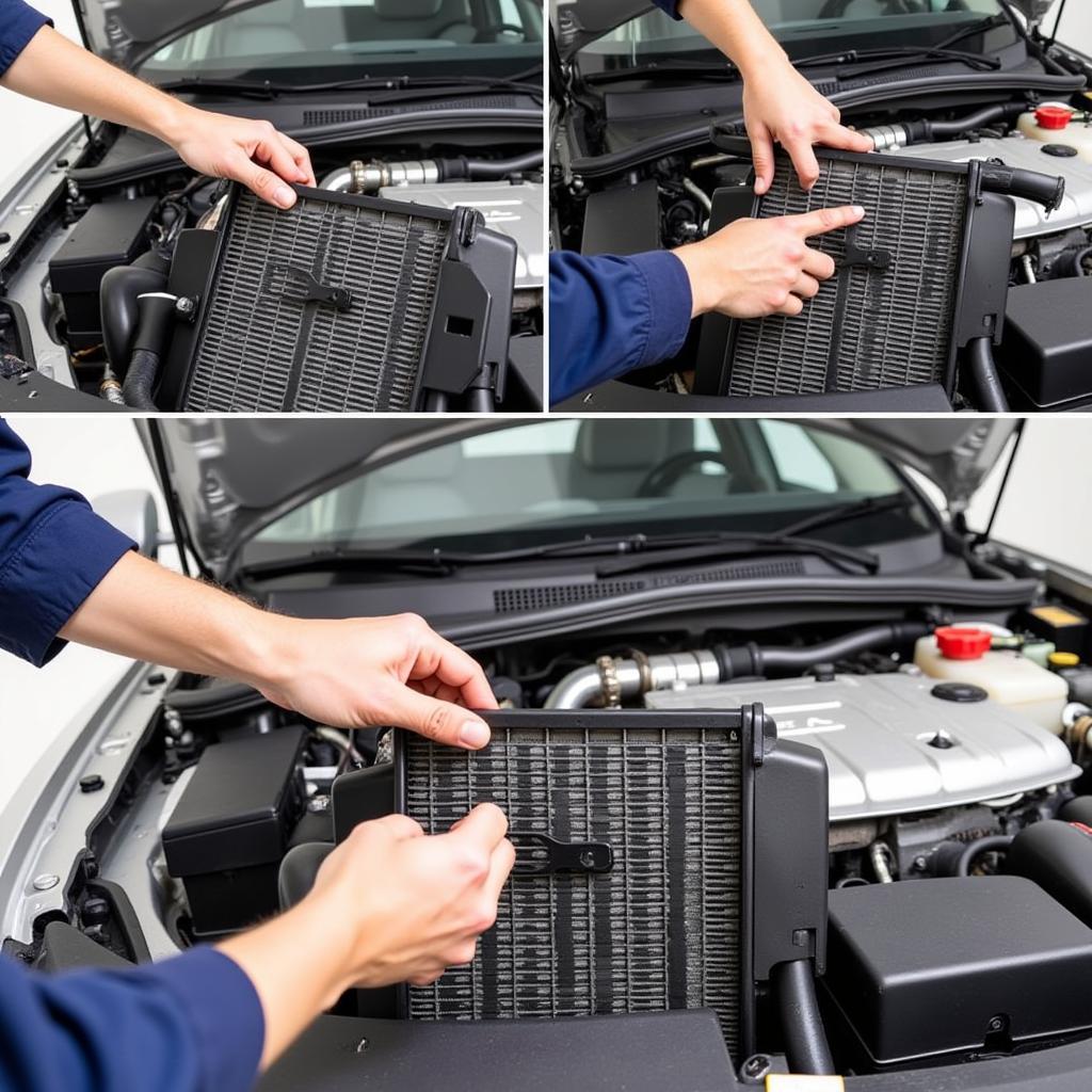 Inspecting a car's AC system