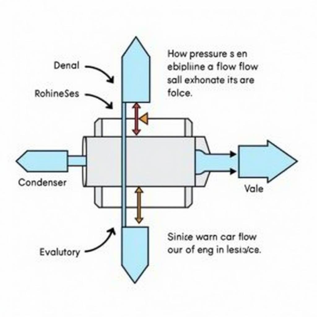 Car AC System Refrigerant Cycle