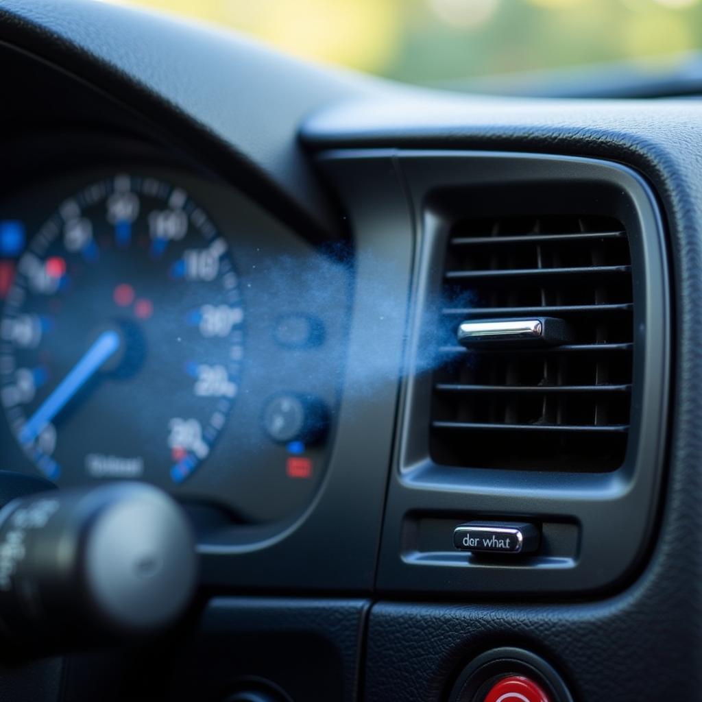 Car AC Vent Blowing Cold Air