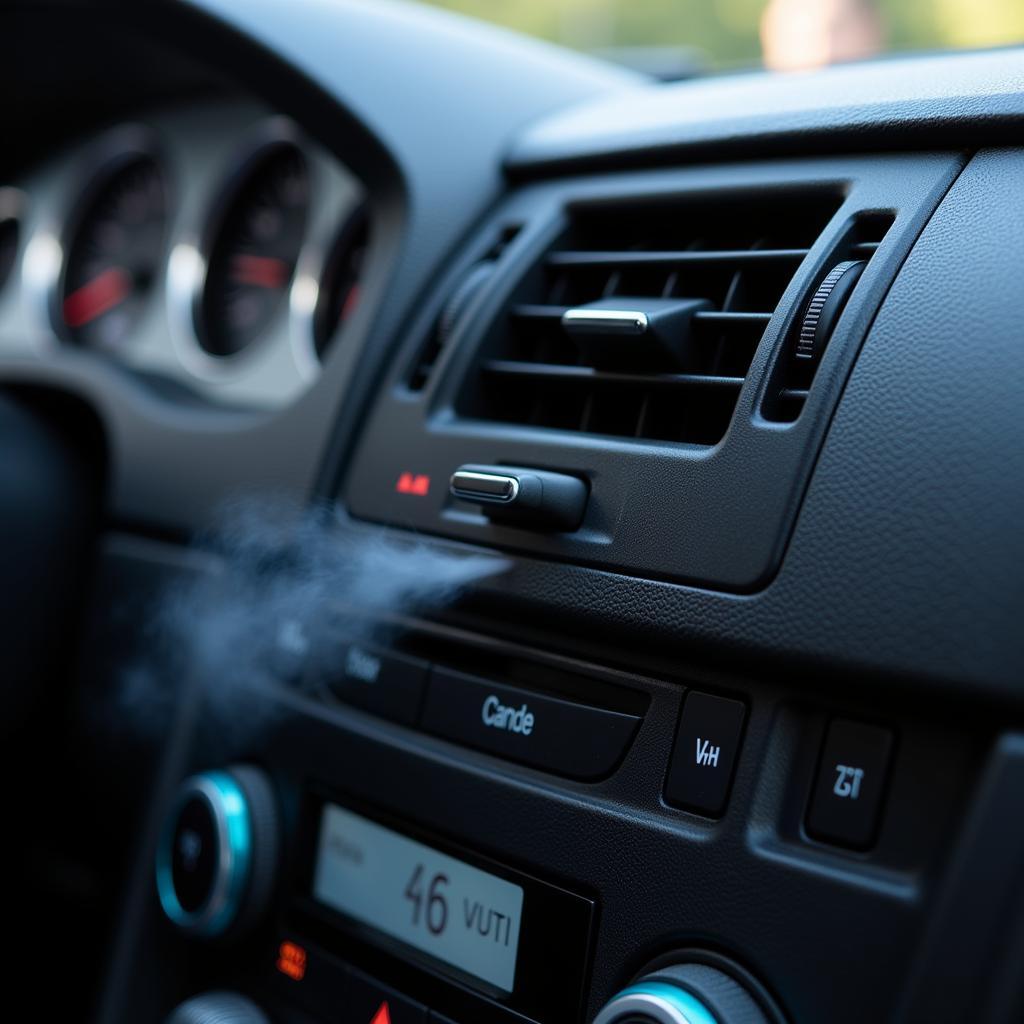 Car AC Vent Blowing Cold Air