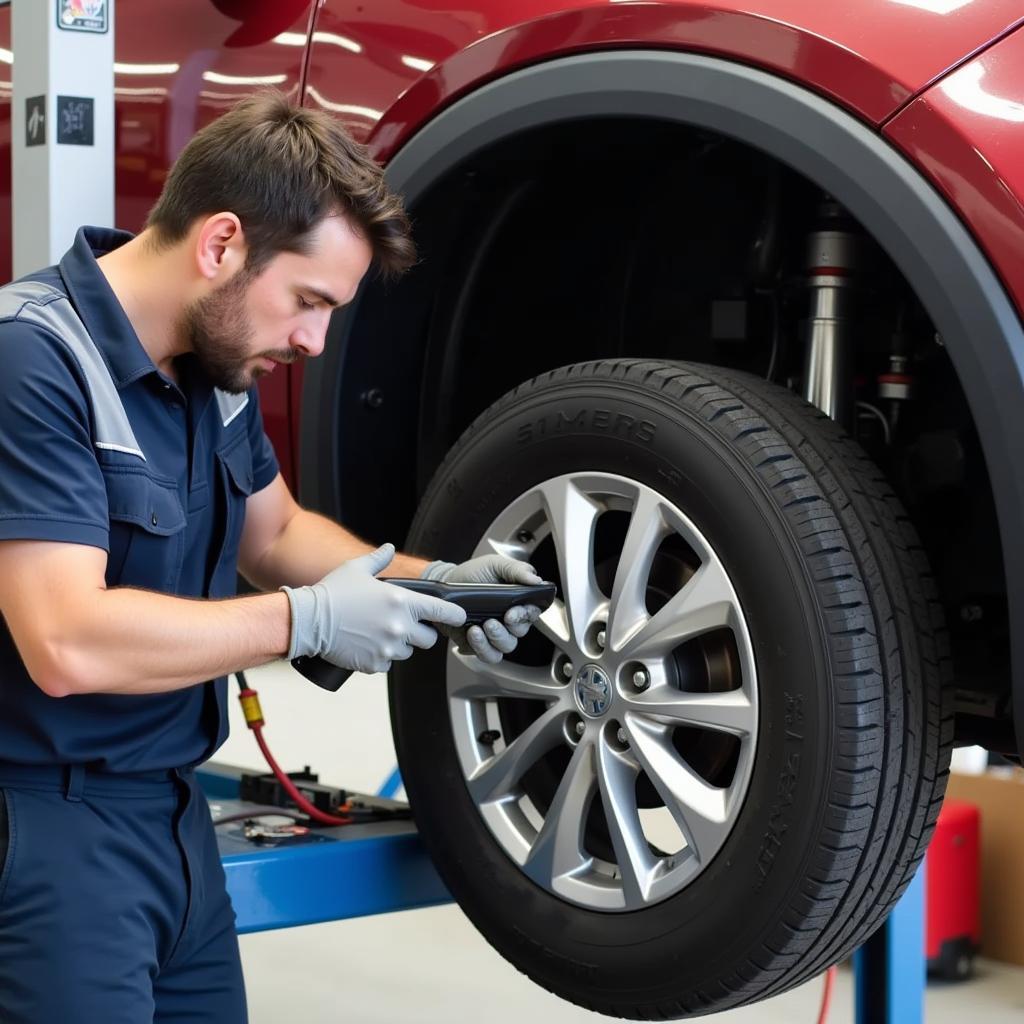 Car Alignment Adjustment Process