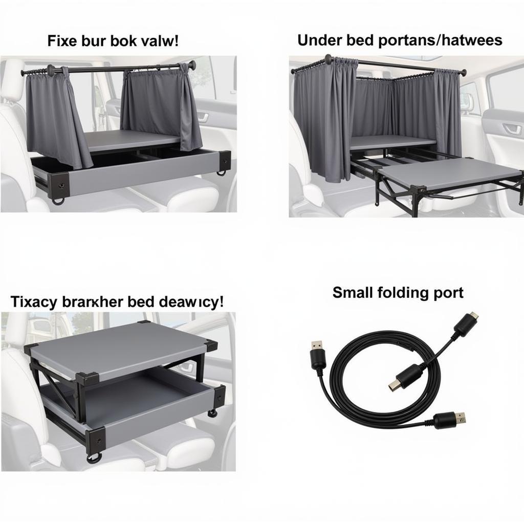 Accessories for a Fixed Car Back Seat Bed