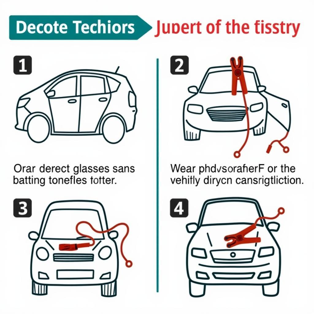 Car Battery Jump Start Process