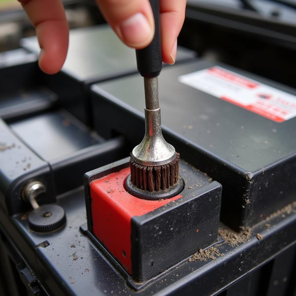 Cleaning Car Battery Terminals