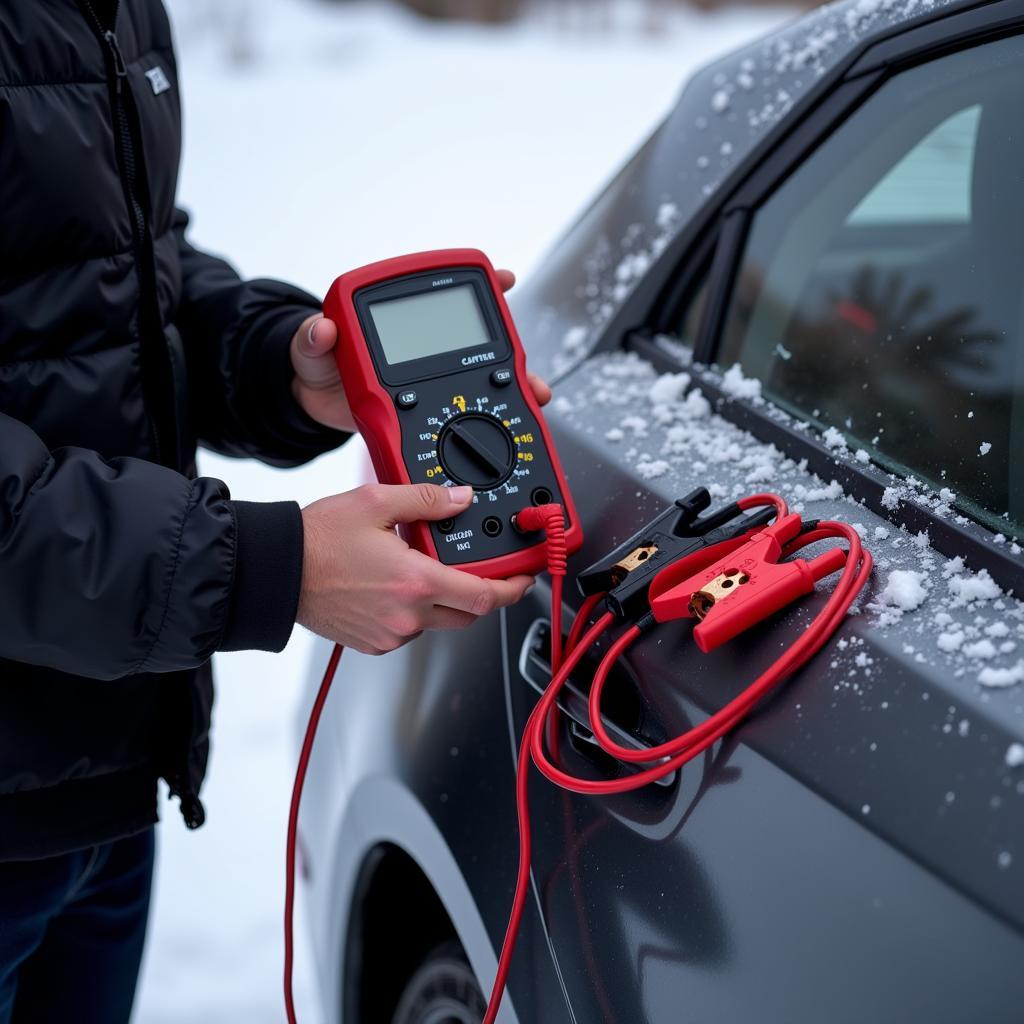 Checking Car Battery in Winter