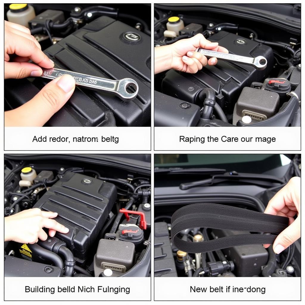 Car Belt Replacement Process