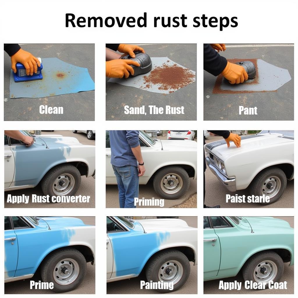 Car Body Rust Removal Process