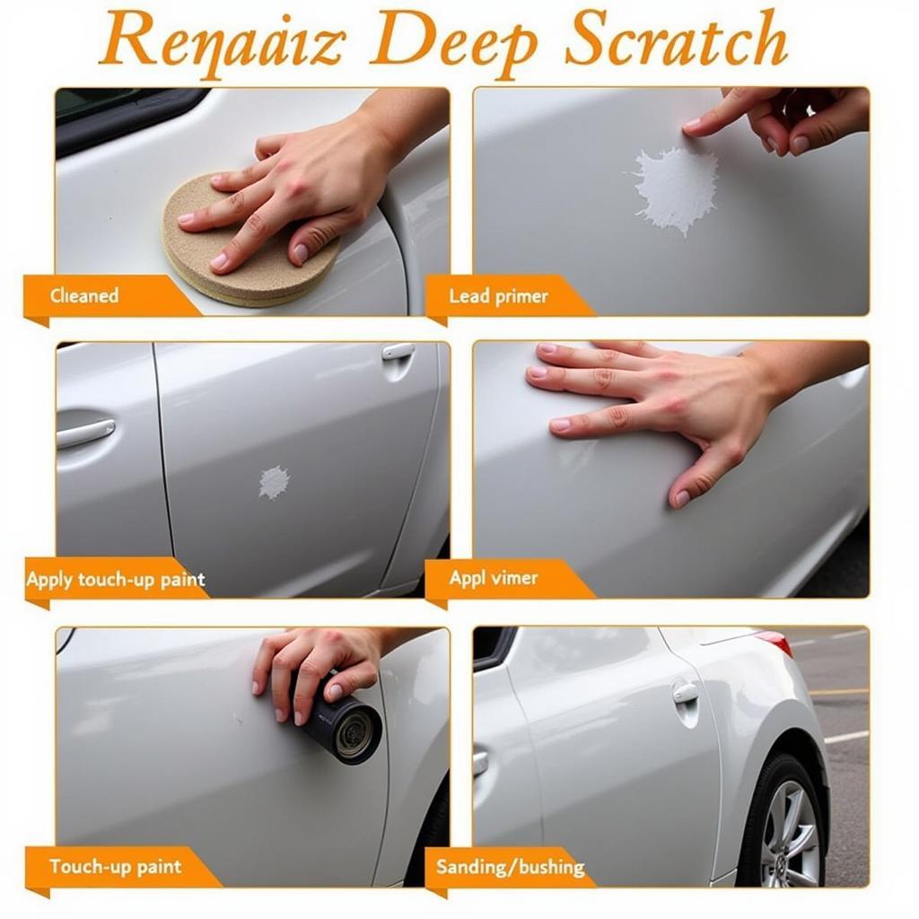 Repairing Deep Scratches on a Car Bumper