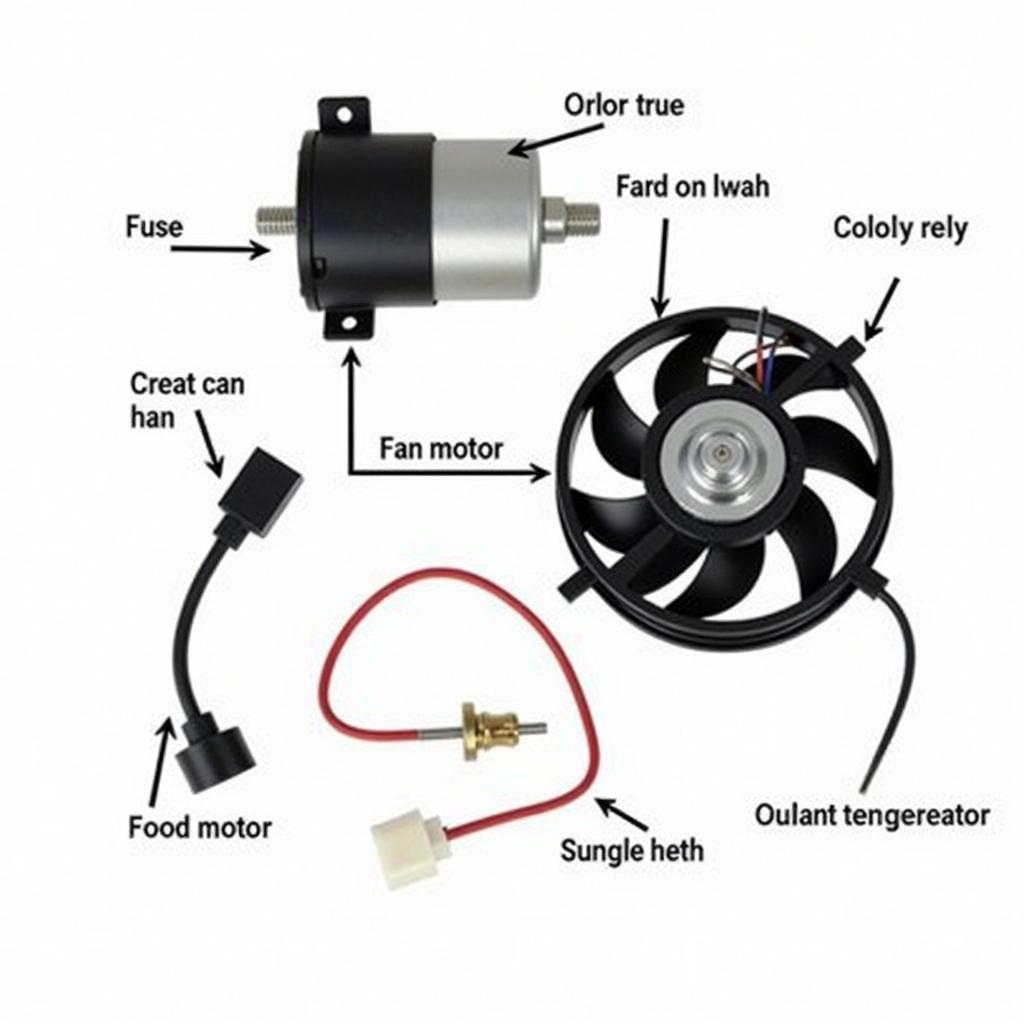 Car Cooling Fan Components