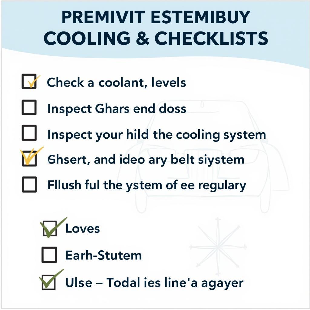 Car Cooling System Maintenance Checklist for Optimal Performance